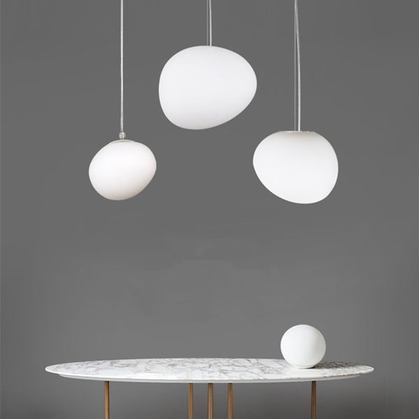 

modern milk white glass hanging pendant lamp