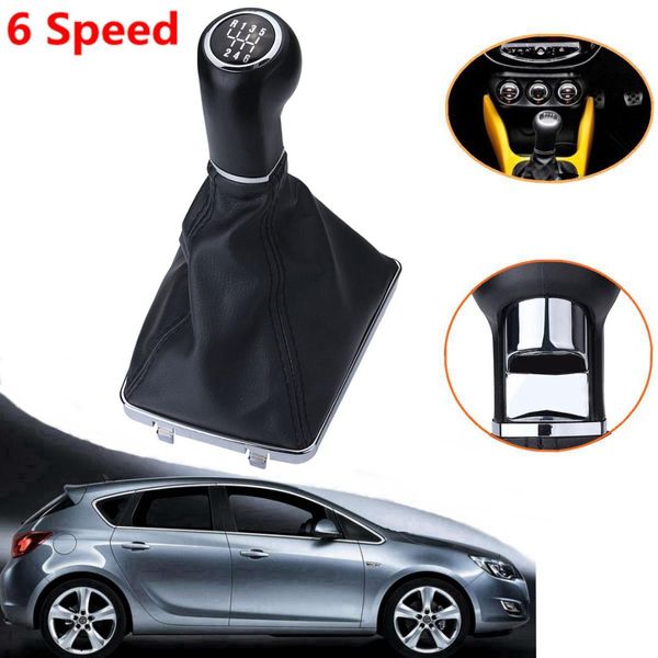

5/6 speed car gear shift knob lever stick gaiter boot for astra corsa gtc 2005 2006 2007 2008 2009 2010