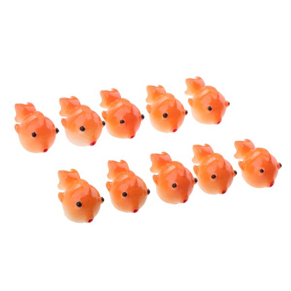 

10pieces miniature dollhouse bonsai craft garden landscape goldfish decor