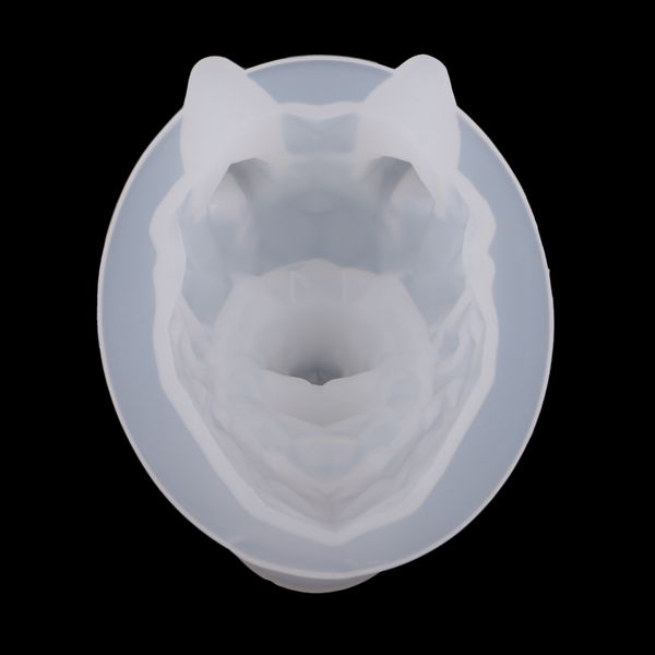 

3d wolf shape silicone gypsum ornament mould resin casting mold diy craft