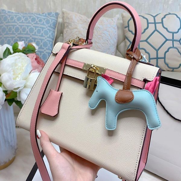 

tote bag women handbags crossbody bag fashion classic style patchwork color palmar striae women fannypack internal zipper clutch