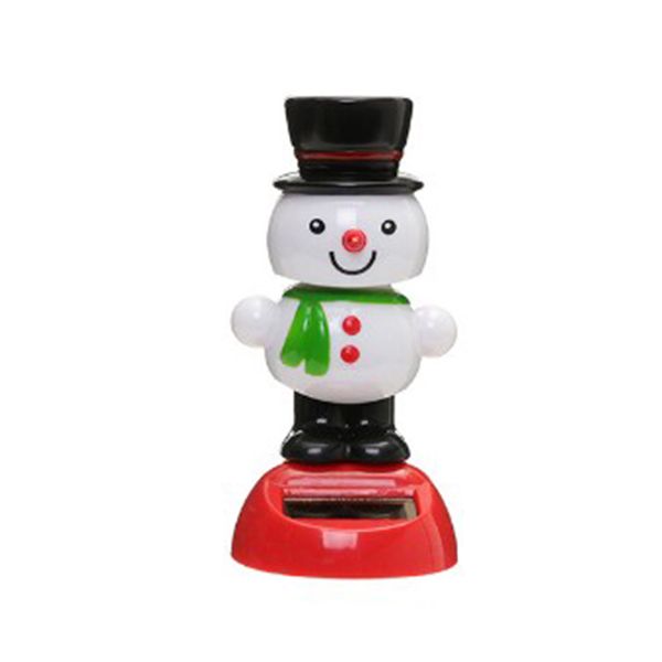 

1 pcs cute solar powered dancing swinging bobble doll toy car christmas home decoration car accessories