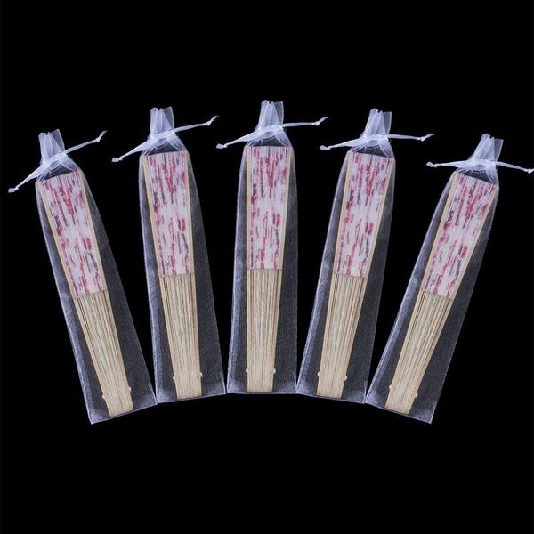 

100 упаковки складного веера мешок drawstring органза сумки веер карманной сумку для наружной свадьбы партии благосклонности подарочных паке