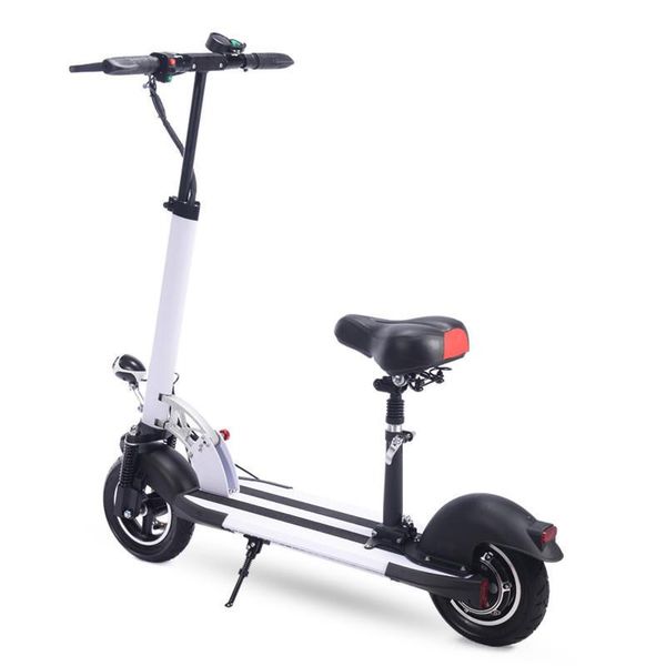 

Daibot electric cooter for adult with eat 10 inch two wheel electric cooter 400w 36v foldable electric kateboard white