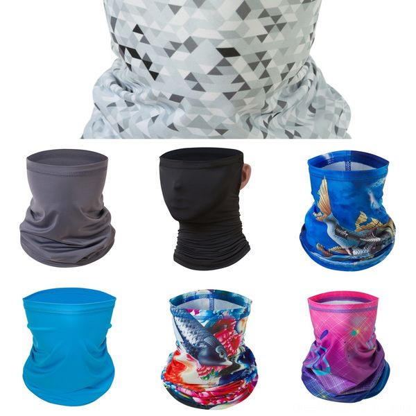 

w9fcd 2020 new camouflage cycling man scarfs bandanas neck ciclismo warmer scarfs fishing camo bandana windproof face mask headwear, Black