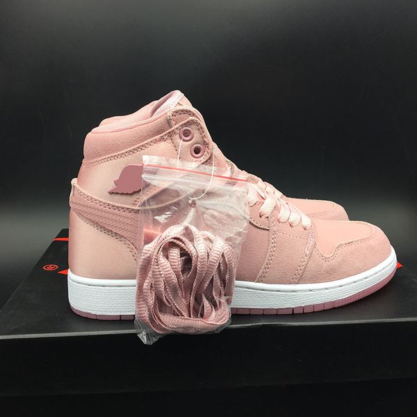 

basketball shoe 1s 1 g s pink satin women mens fashion 2019 outdoor sport sneaker high quality