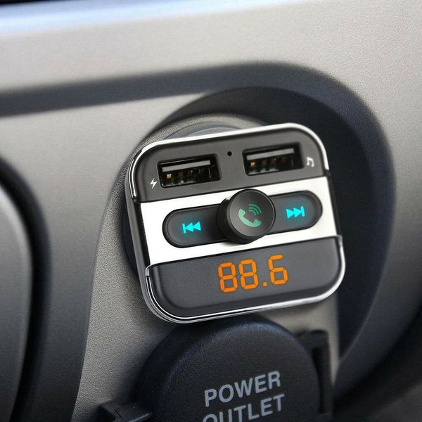 

car kit fm transmitter radio mp3 player usb charger wireless handsfree