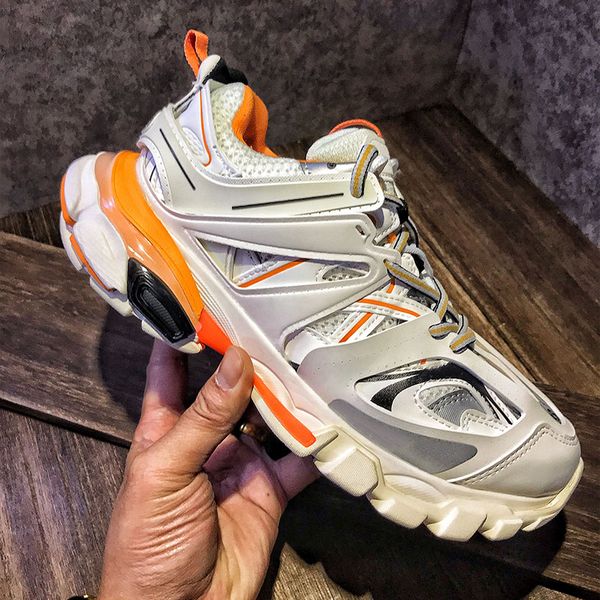

2019 designer Release 3.0 Tess S Paris track mens gomma maille For women Triple S sports Sneaker Casual Shoes Authentic size 35-45