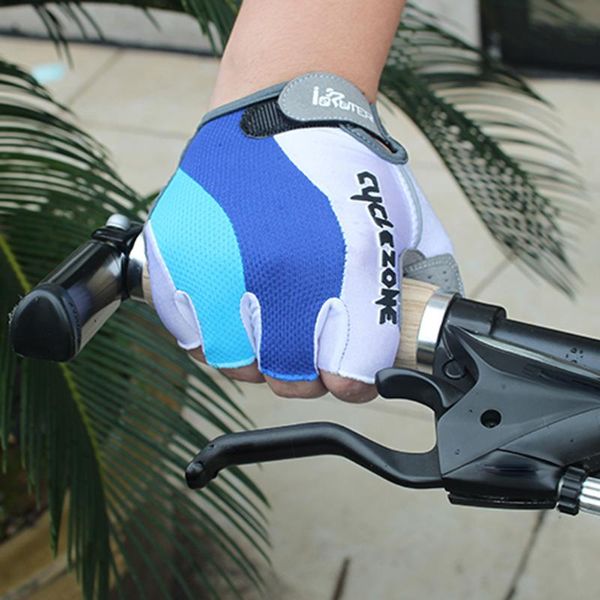 

promotion half finger cycling gloves anti slip gel pad motorcycle bike gloves men sports gloves for bicycle m-2xl, Black