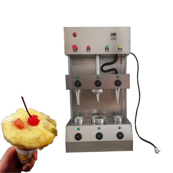 2020 Most Popular Pizza Cone faz a máquina comercial Handheld Pizza Making Machine Snack Saudável Máquina de alimentos