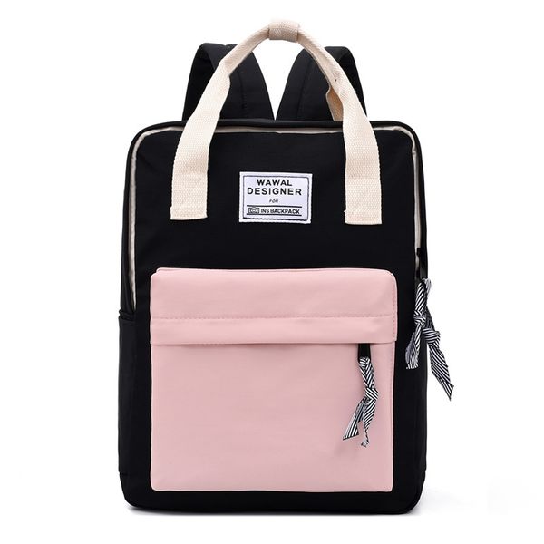 

teen school bags for girls teenage canvas women backpack school casual preppy style lightweight student bookbags 2020 patchwork