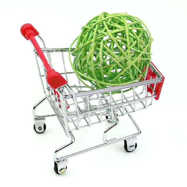 

mini supermarket handcart shopping utility cart mode storage basket desk