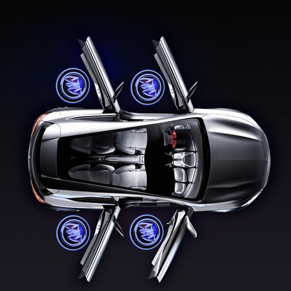 

2x car universal wireless door logo led welcome light projection lamp laser light dc 5v car door projector accessories
