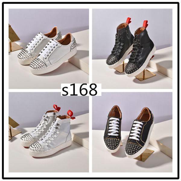 

red bottom spike sock sneakers, red sole flats with krystal spikes, black white donna flats for women & men5