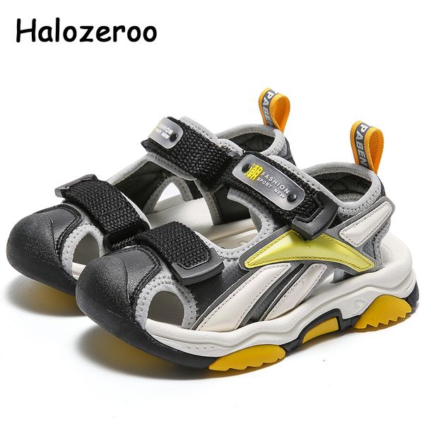 

new summer kids beach children soft brand baby boys sport girls fashion casual sandals black shoes 2020 t200427, Black;red