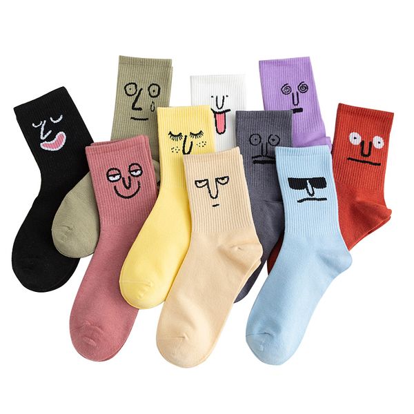 

унисекс экипаж мужские носки 100 хлопок harajuku выражение смешные носки мужчины подарок 1 пара размер 36-42 дропшиппинг, Black