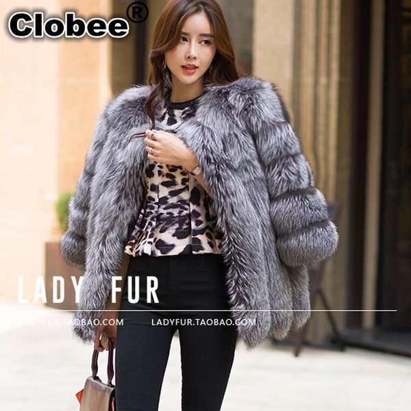 

2019 autumn winter coat furry 6xl silver fur coat outerwear women's 2019 imitation fur plus sizes-4xl, Black