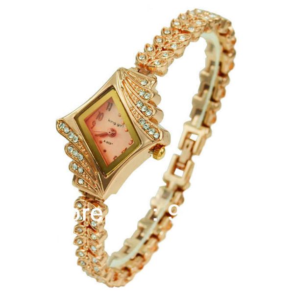 

luxury crystal watches women rose gold watches stainless steel bracelet watch quartz zegarek damski montre femme, Slivery;brown