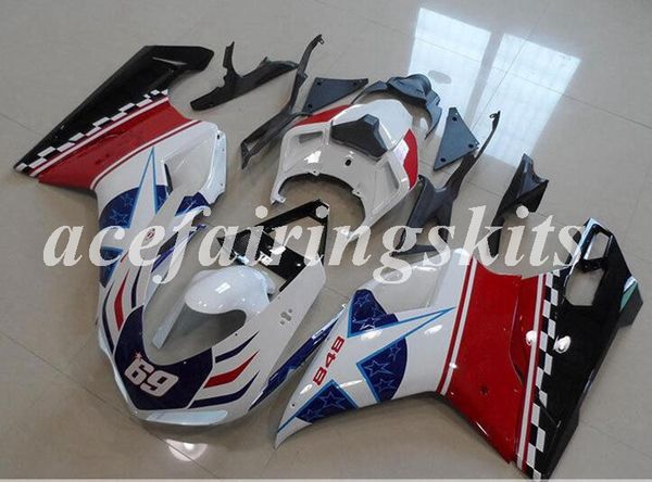 

4gifts new abs full fairings kit fit for ducati 848 1098 1198 1098s 1098r evo 2007 2008 2009 2010 2011 2012 red white