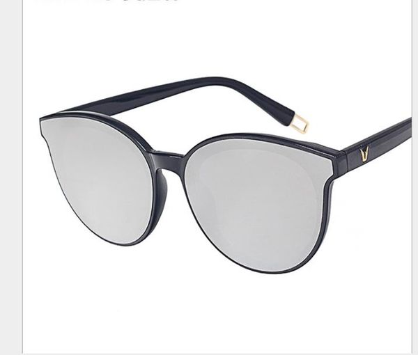 

sunglasses korean version blue round frame sunglasses, White;black