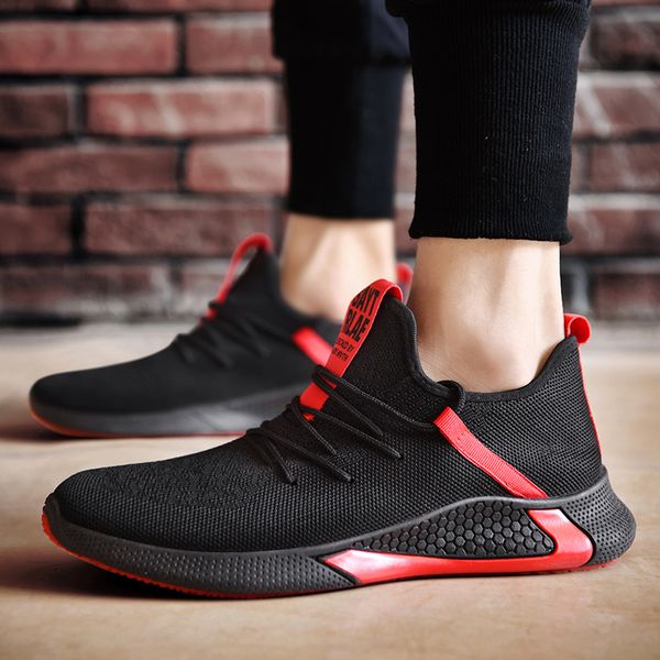 

new knit sports running shoes explosion style fashion wild casual men's shoes
