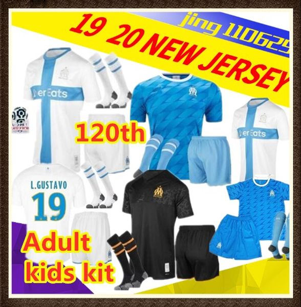 

120 th 19 20 olympique de mar eille occer jer ey kit 2019 2020 om mar eille balotelli payet thauvin gu tavo football hirt away
