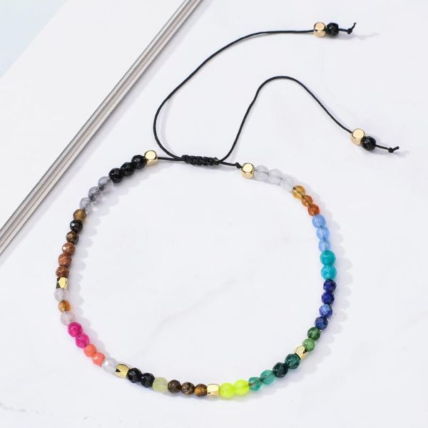 

12pcs/set bohemia crystal seed beads braided bracelets women men handmade adjustable rope charm bangles wristband jewelry, Golden;silver