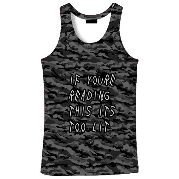 

2018 new fashion 3d men' camouflage print 9 size casual tankcustom-made print ing, White;black
