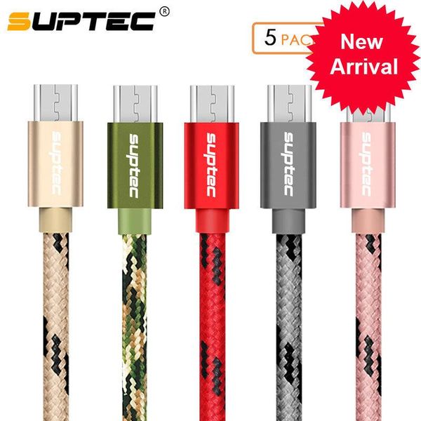 

suptec 2.4a micro usb cable 1m 2m 3m fast charging data charger cable for android samsung s6 s7 edge xiaomi huawei microusb cord