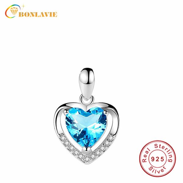 

bonlavie 925 sterling silver heart necklace women fashion choker amethyst love pendant wholesale