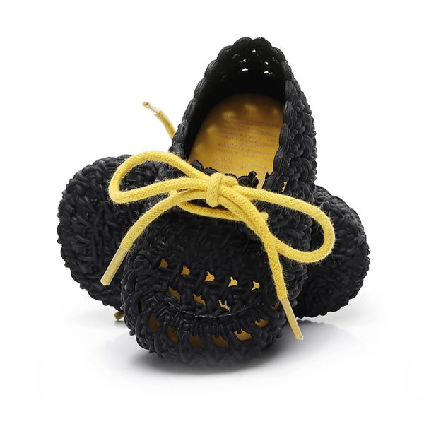 

drop ship newborn baby boy girl sandals soft bottom baby clogs toddler sandals jelly shoes summer laces hollow l, Black;red