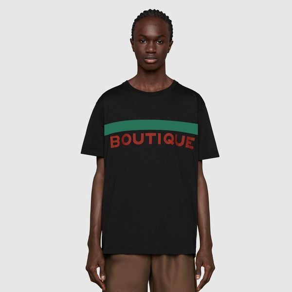 

20ss made in italy classic logo letter printed tee men women casual t-shirt high end summer short sleeves high street tee fashion hfymtx813, White;black