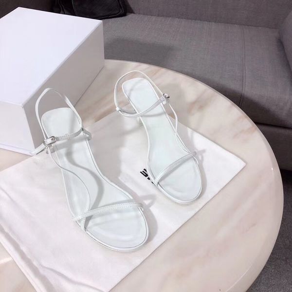 

women sandals coveting bare toes high heels leather sandals slender straps soft leather slides wedding heels dress party shoes sz 4-9, Black