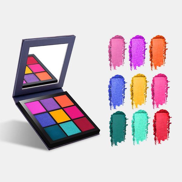 

new 9 colors matte eyeshadow palette pearl glitter eye shadow powder waterproof long lasting palette matte eyeshadow cosmetics