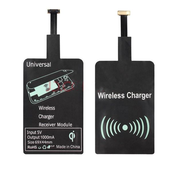 

qi wireless charging receiver for iphone 7 6s plus 5s micro usb type c universal fast wireless charger for samsung huawei xiaomi