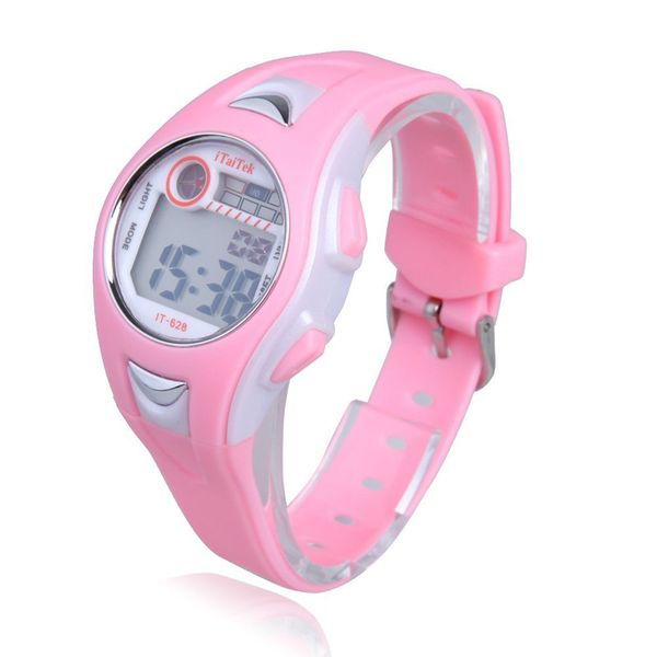 

children girls swimming outdoor sports watches waterproof digital wrist watch silicone strap kids watch clock gift montre homme, Blue