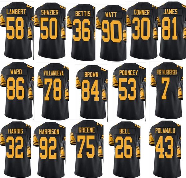 

Pitt burgh 13 teeler 84 antonio brown 13 nfl 7 ben roethli berger 78 alejandro villanueva 26 football jer ey men women youth color ru h