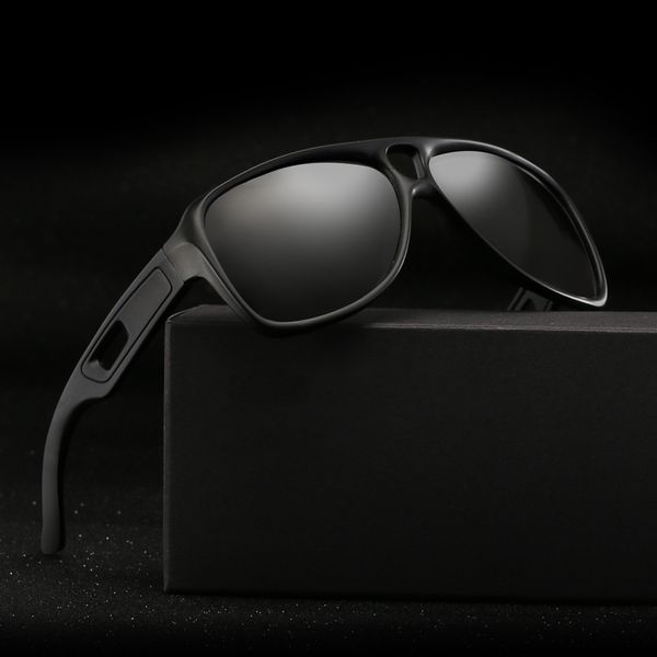 

ruisimo polarized sunglasses men polaroid sunglasses for men driving fishing black frame eyewear male square sun glasses brand, White;black