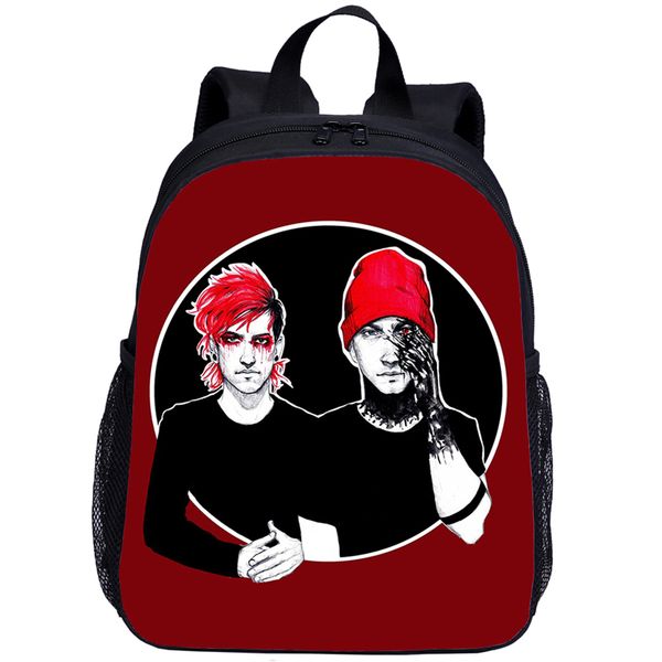 

2019 children backpack fashion twenty one pilots printing bookbags boys mochila infantil school backpacks travel baby kids bags