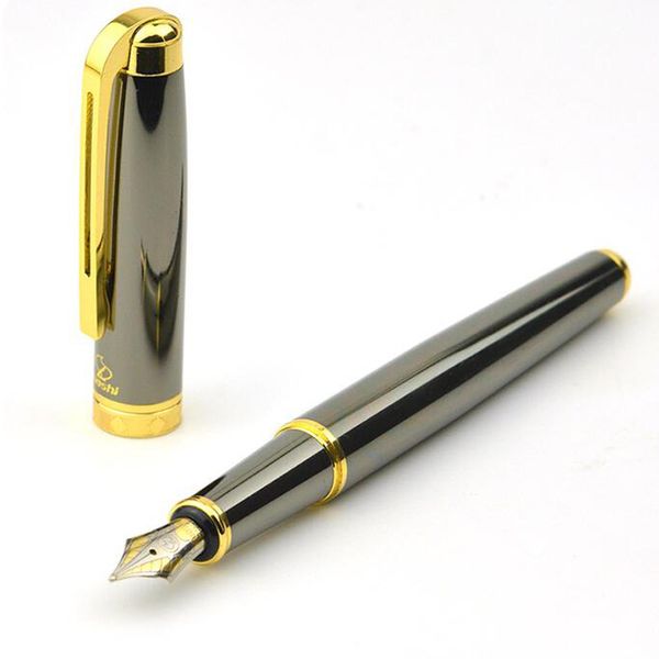 

iraurita fountain pen full stainless metal golden clip fountain pens writing stationery school office supplies