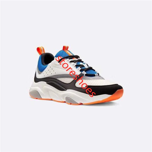 

sneaker in blue orange knit women men casual shoes hococal luxury calfskin leather platform sneaker low cut lace-up shoes, Black;red
