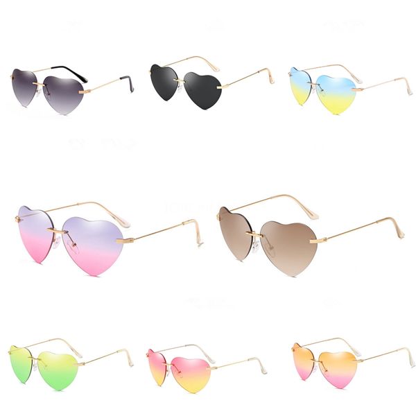 

wholesale- outeye women hexagon square heart-shaped sunglasee men vintage metal frame mirror optical sunglass female ladies eyewear oculos f, White;black