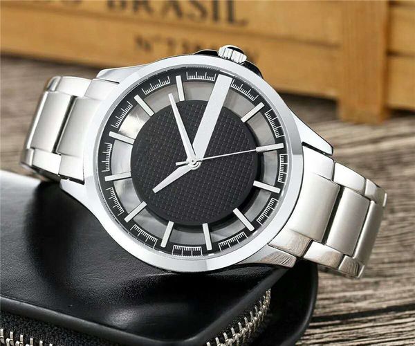 

luxury ar mens watch 2019 fashion stainless steel waterproof brand quartz watch casual silver/black business watch relogio masculino, Slivery;brown