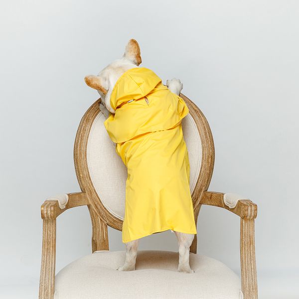 

dog waterproof raincoat pet reflective strip spring and summer fashionable breathable not easy to fade dog clothes big dog