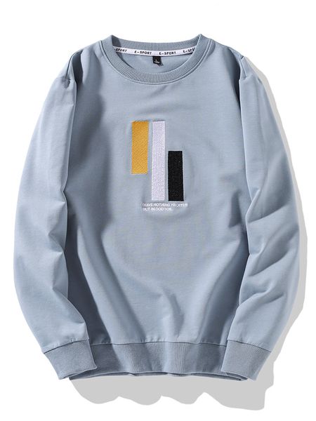 

2020 spring and autumn korean version of the new men's long-sleeved t-shirt trend of men's sweater tide brand clothes shirt ins, Black