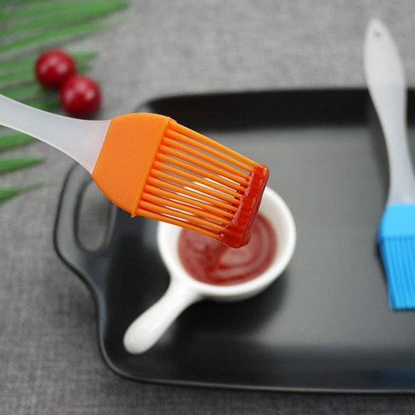 

portable silicone pastry brush food grade brushes environmental protection basting brush for bbq baking grilling bbq tools accessories
