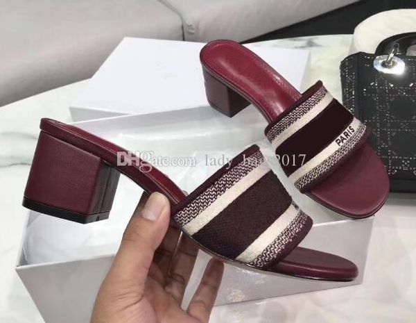 

newset dazzle flowers women designer slippers flat bottom embroidery sandal floral brocade slipper flip flops striped beach causal sandals, Black