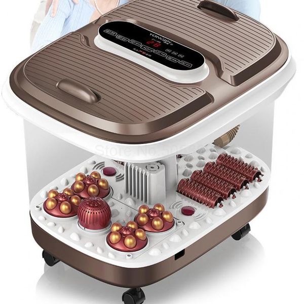 

foot bath fully automatic foot washing basin electric massage heating bucket double therapy wu xin household