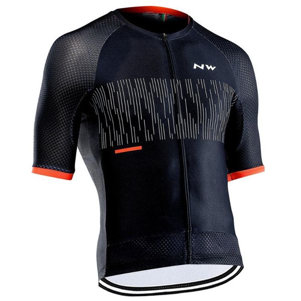

nw men 2020 cycling jersey summer short sleeve bike jersey maillot mtb bike male sportwear shirt race cycle clothing, Black;red