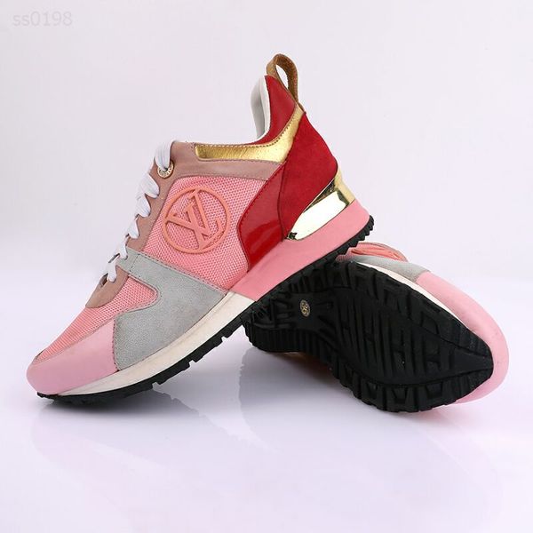 

personality women's shoes with round head shallow mouth low-cowhide leather increase the classic four seasons sports casual shoes, Black